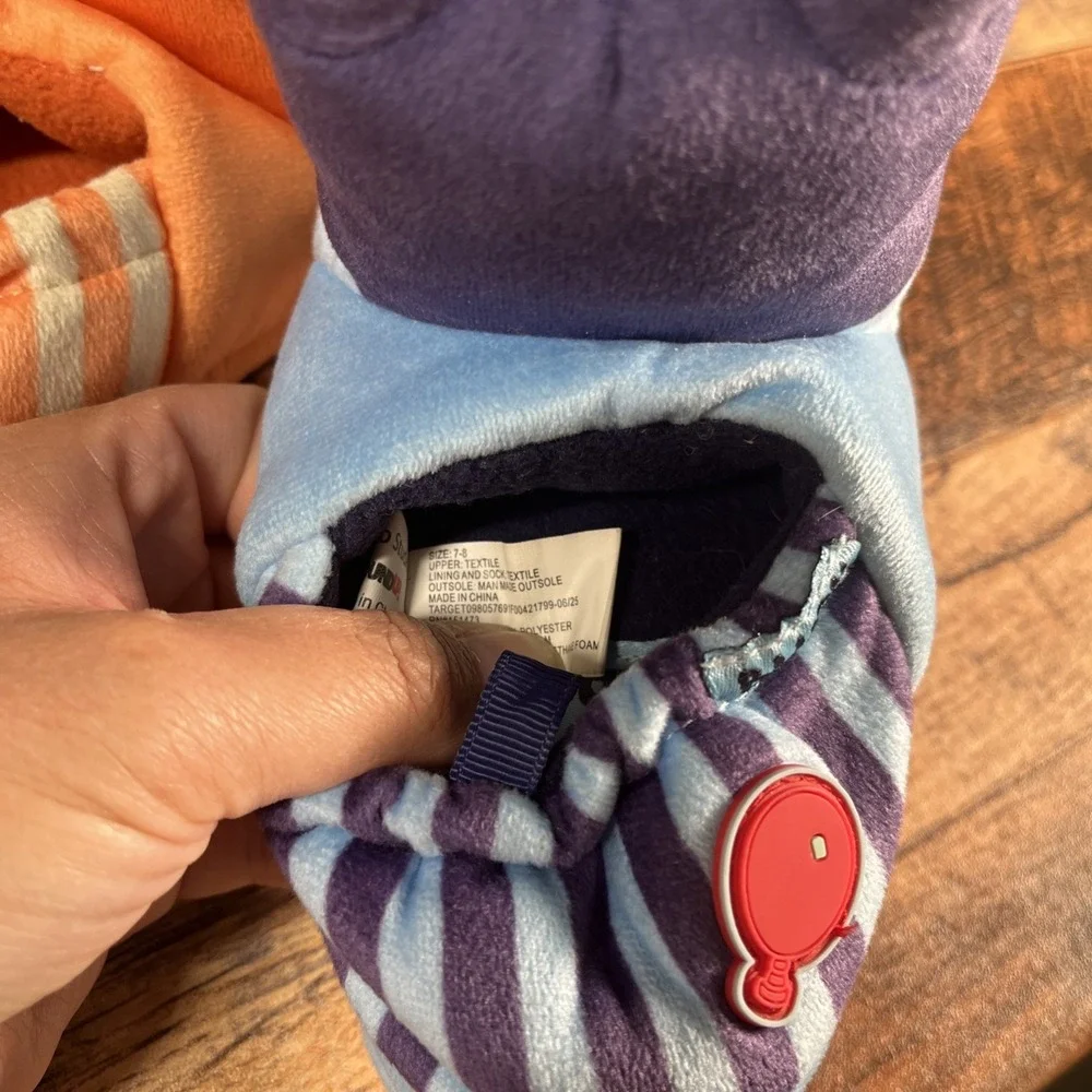 Bluey Bingo Slippers Toddler Size 7-8 Puppy Dog Cartoon Disney
